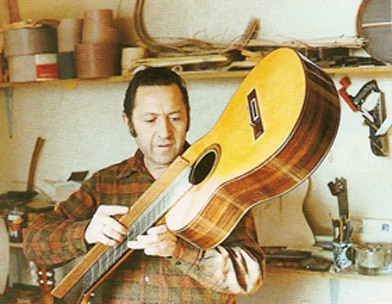 Marin with one of his guitars