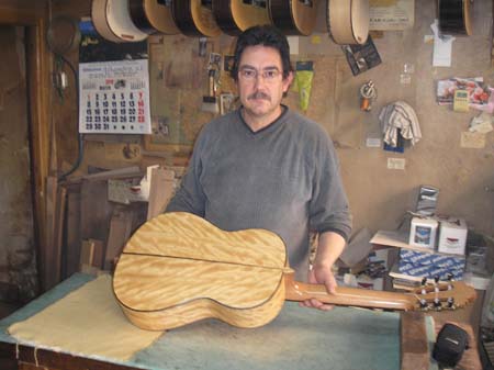José and one of his guitars