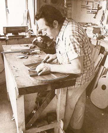 Marín at his workshop